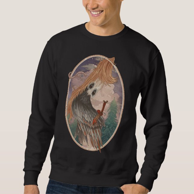 Vintage Bird Sweatshirt | Retro Old-Style  (Devant)