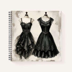 Vintage Black Style Retro Glam Journal
