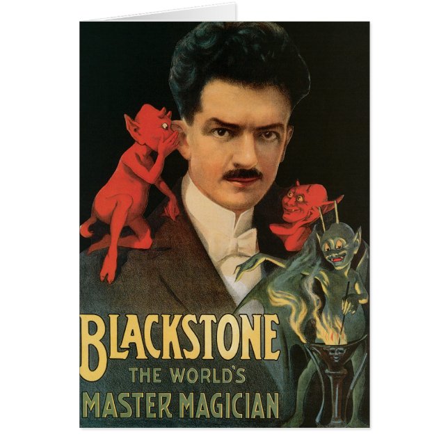 Vintage Blackstone Le maître magicien du monde (Devant)