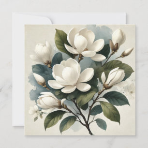 Vintage blanc Magnolia Botanique