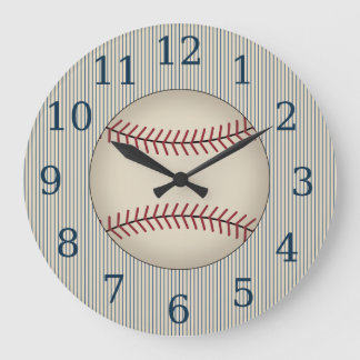 Vintage Bleu Baseball Mur Horloge Cadeau