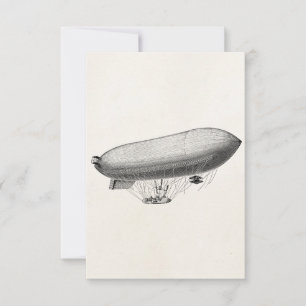 Vintage Blimp Old Zeppelin Retro Hot Air Balloon