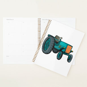 Vintage Blue Tracteur