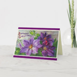 Vintage Bonne carte d'anniversaire