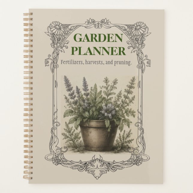 Vintage Botanical Gardening Planner, Plant Care &  (Devant)