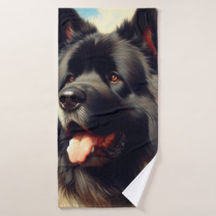 Vintage Bouvier des Flandres Peinture