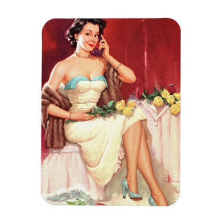 Vintage broche Retro flexible Magnet