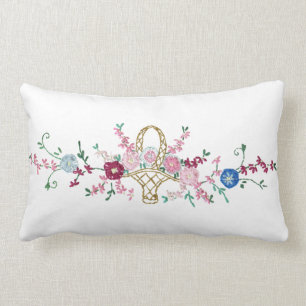 Vintage brodé look American MoJo Coussin