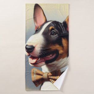 Vintage Bull Terrier Peinture Portrait