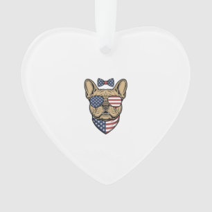 Vintage Bulldog français patriotique Art vectoriel
