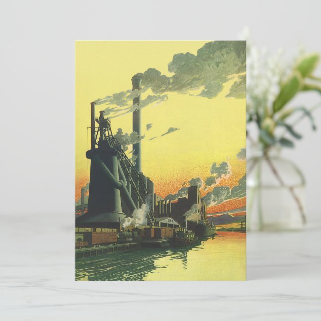 Vintage Business Factory, Fabrication sur un quai (Debout devant)