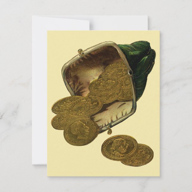 Vintage Business Finance, Gold Coin Money en bours (Devant)