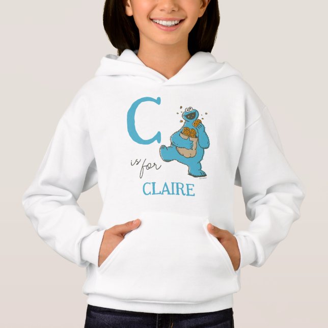 Vintage - C est pour Cookie Monster | Ajouter Votr (Devant)