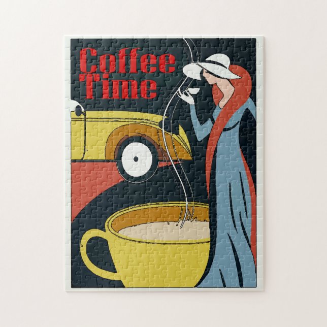 Vintage café temps Jigsaw Puzzle (Vertical)