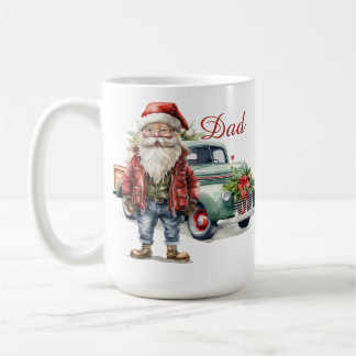 Vintage Camion Père Noël Festive Mug