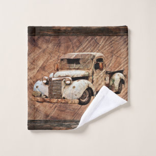 Vintage Camion Rustique Wash Tissu