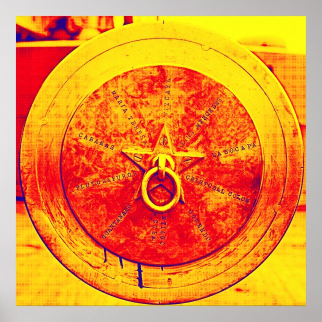 Vintage Cannon Pop Art Poster (Devant)