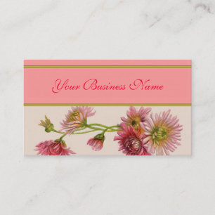 Vintage Carte de visite Floral