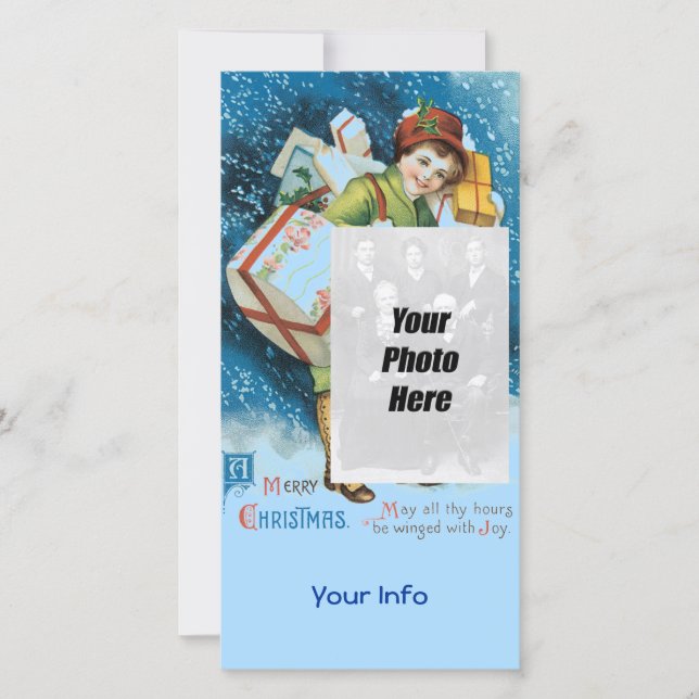 Vintage Cartes photos de Noël (Devant)