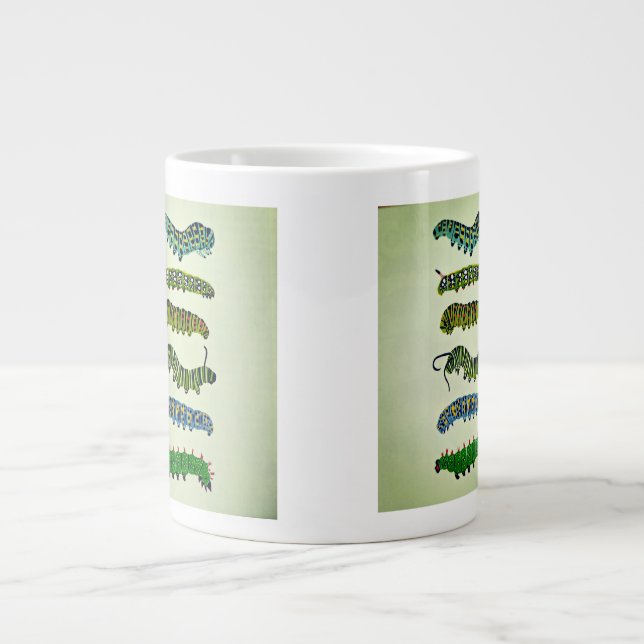 Vintage Caterpillar Illustration Mug  (Devant)