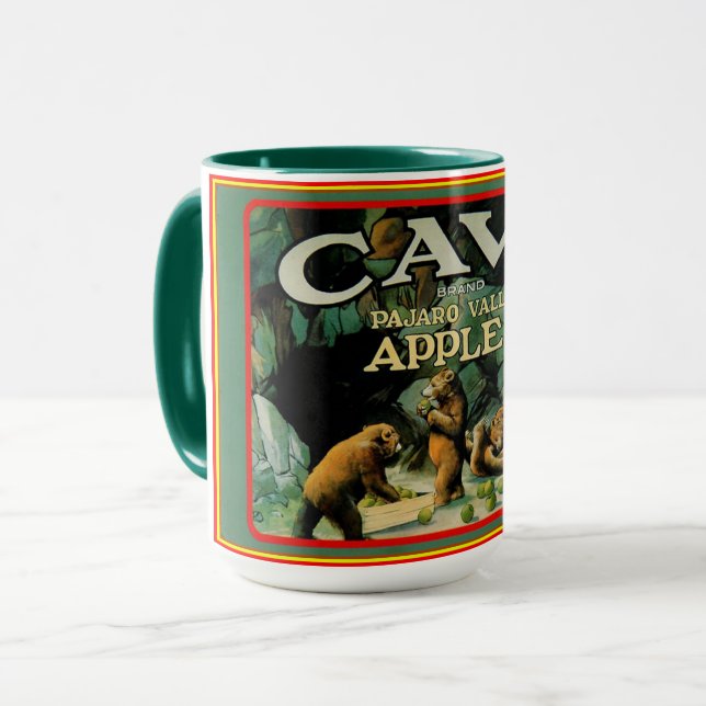 Vintage CAVE PAJARO Apples Mug (Devant gauche)
