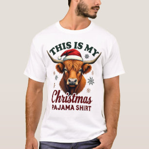 Vintage C'est Mon T-Shirt De Pyjama De Noël Highla