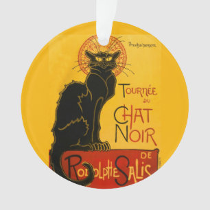 Vintage Chat Noir Art Nouveau Paris Cute Conversat