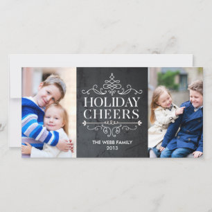 Vintage Cheers 2 Photos Carte photo de vacances