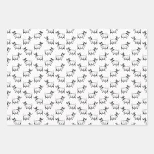 Vintage chèvre à feuilles d'art COULEUR ARRIÈRE -