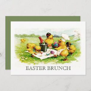 Vintage Chicks Custom Brunch de Pâques Invitations