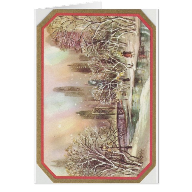 Vintage Christmas City Scène (Devant)