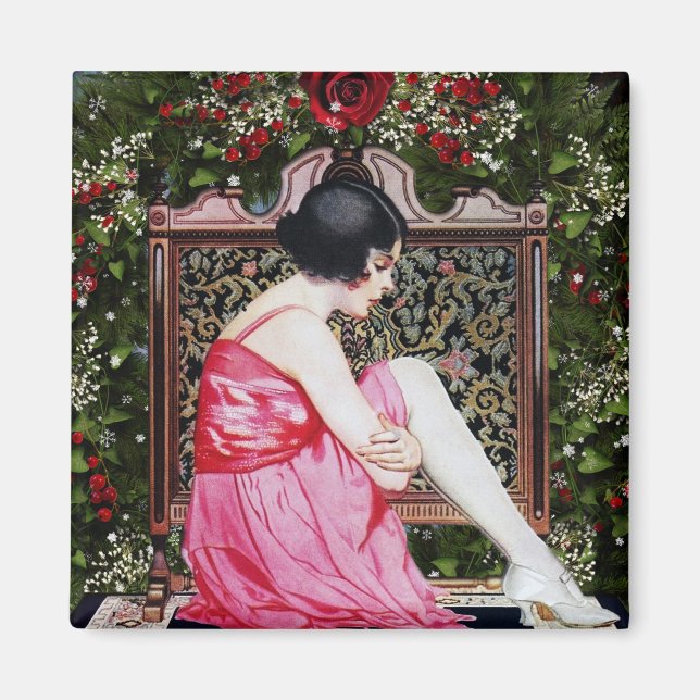 Vintage Christmas Frigo Magnet (Devant)