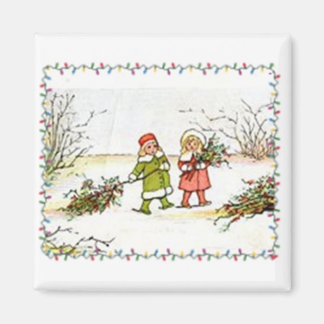 Vintage Christmas Magnet (Devant)