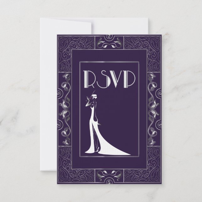 Vintage Classic Gatsby Style RSVP Manuela (Devant)