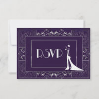 Vintage Classic Gatsby Style RSVP Manuela 25003a