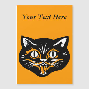 Vintage classique Halloween noir chat visage crocs