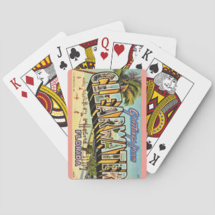 Vintage Clearwater Florida cartes de jeu