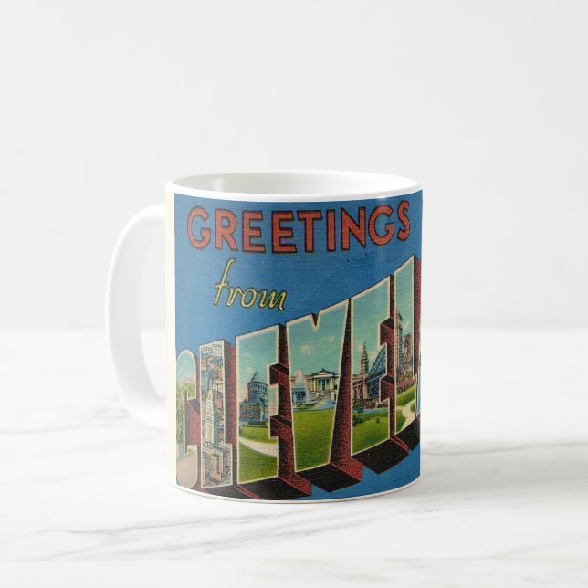 Vintage Cleveland Ohio Mug (Devant gauche)