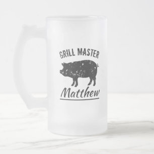 Vintage cochon grill master bbq party Bière Mug c