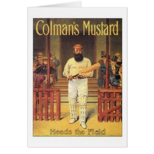 Vintage Colman's Mustard Cheval du Field Cricket A (Devant)