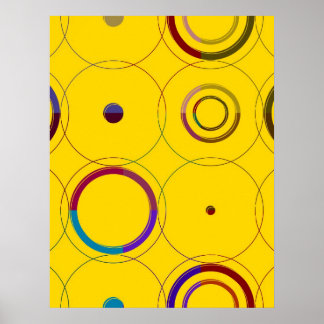 Vintage Colorful Retro Pop Art Poster