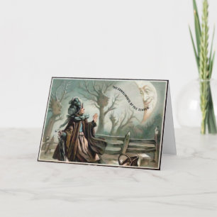 Vintage Compliments victoriens Carte de Noël