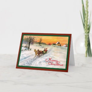 Vintage Country Sleigh Ride - Carte