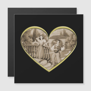 Vintage couple Romance, homme et femme amour