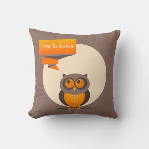 Vintage coussin de hibou d'Halloween