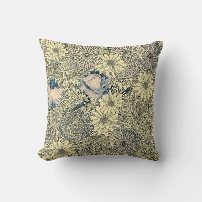 Vintage Coussin Floral (Recto)