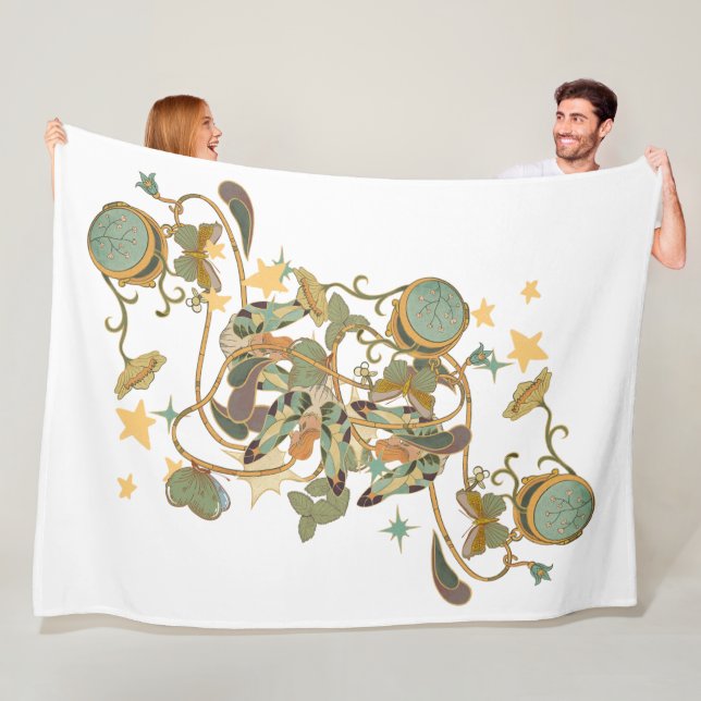 Vintage couverture d'art floral Abstrait (En situation)