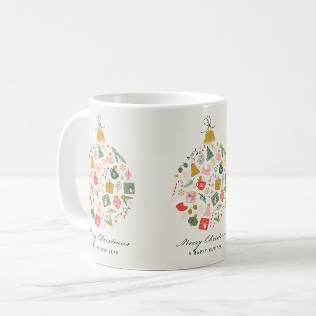 Vintage Crhistmas Balls mug (Devant gauche)