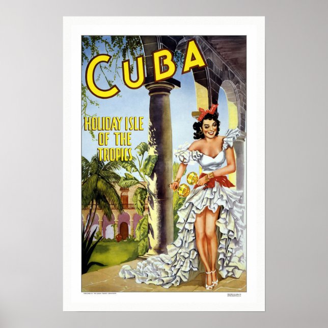 Vintage Cuba Poster (Devant)