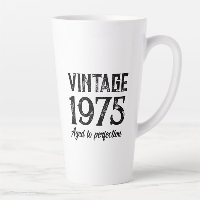Vintage Custom Birthday Gift Mug (Droite)
